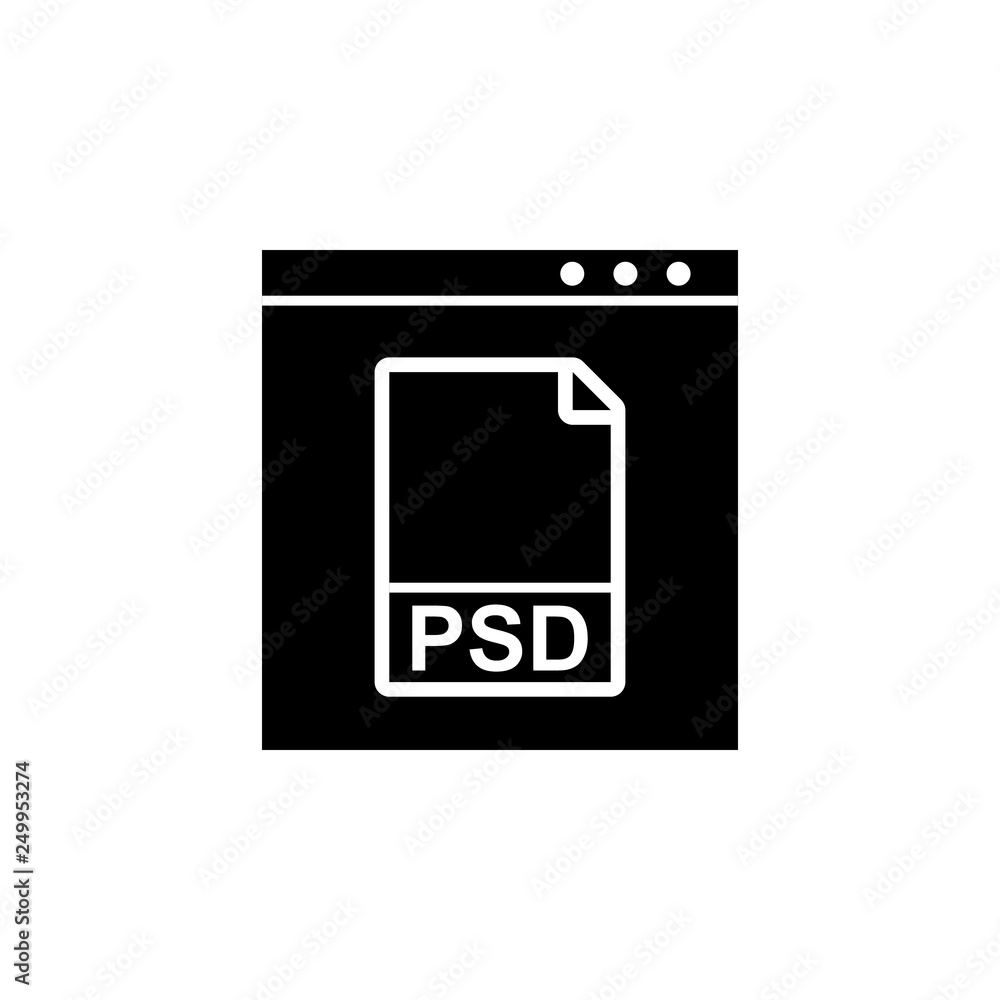 Poster web development, psd, psd icon. element of web development icon. premium quality graphic design icon