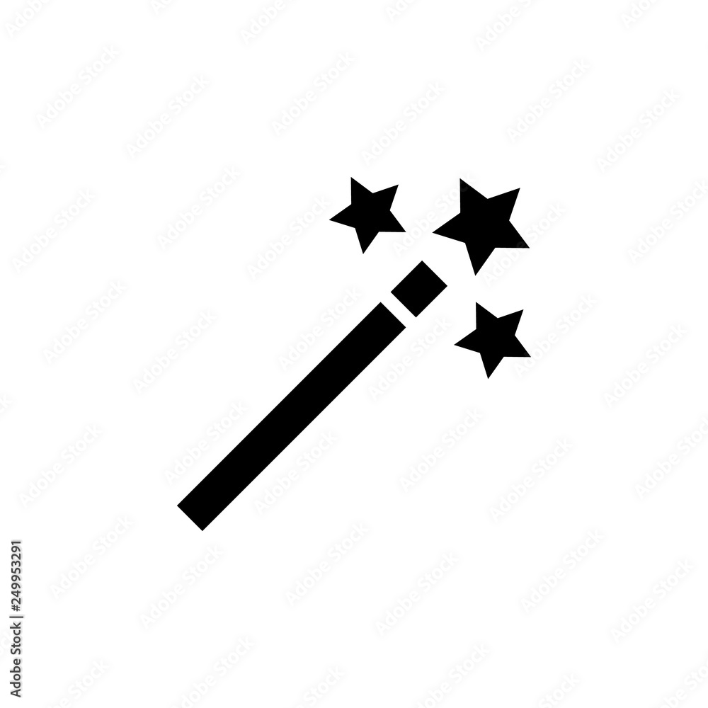 Poster web development, magic wand icon. element of web development icon. premium quality graphic design ic