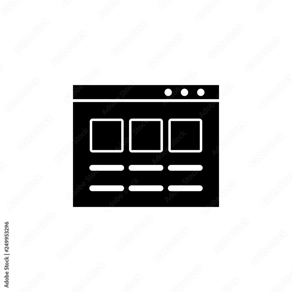 Poster web development icon. element of web development icon. premium quality graphic design icon. signs an