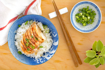 Mandarin chicken with rice