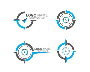 compass logo icon vector template