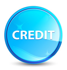 Credit splash natural blue round button