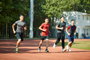 Fototapeta premium asian track and field athletes training