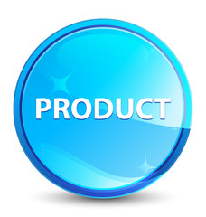 Product splash natural blue round button