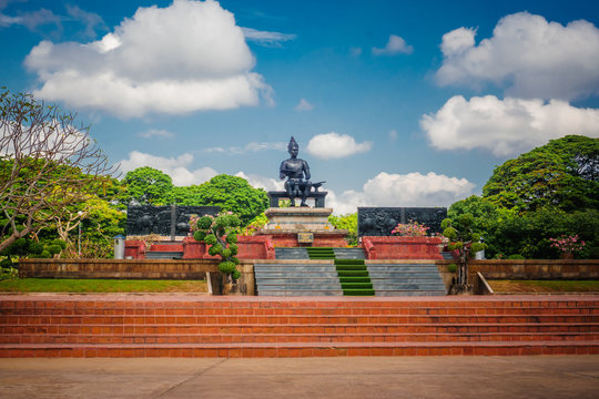 View of Historical park in Thailand, World Heritage by UNESCO. This image was blurred or selective focus