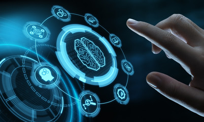 Artificial intelligence Machine Learning Business Internet Technology Concept