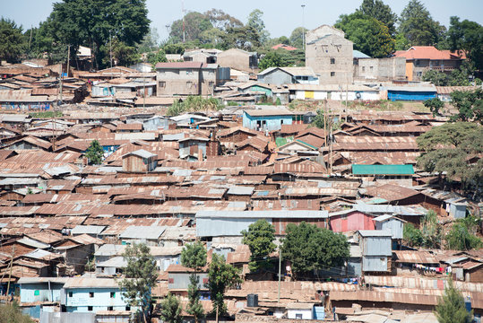    Nairobi, Kenya,  Kibera is the biggest slum in Africa and one of the biggest in the world.