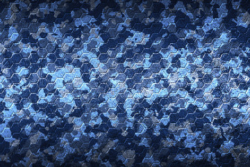 blue and gray camouflage pattern blackground.
