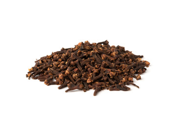 Clove isolated on white background.