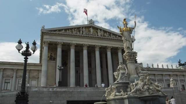 Houses of Parliament in Vienna, Austria