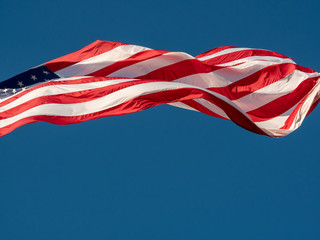 American Flag in the Wind