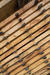 Stacks of timber planks at a timber yard in Victoria Australia
