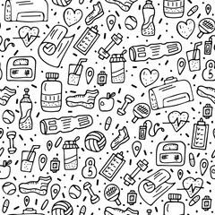Sport activities symbols. Vector illustration.