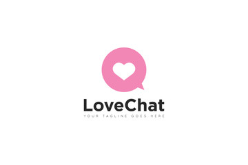 love logo, love vector. chat Logo Vector design Template. Vector Illustrator Eps.10