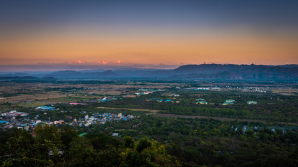Mandalay Hill at Mandalay, Myanmar