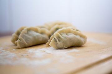 Fototapeta na wymiar Making dumpling