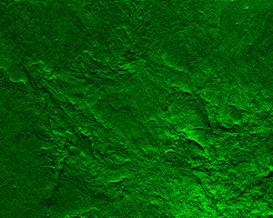 St. Patricks Day greeting card template. Concrete textured green background. 3D rendering