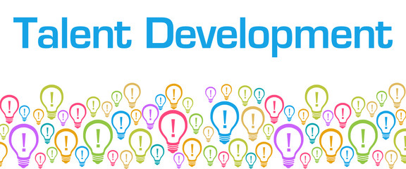 Talent Development Colorful Bulbs With Text 