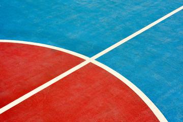 closeup basketball court