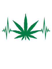 frequenz puls herzschlag joint clipart logo hanf weed cannabis kiffen kiffer stoned rauchen drogen bekifft illegl design cool design