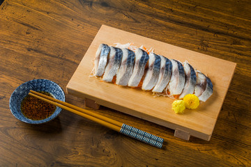 お刺身　Japan of raw fresh fish fillet (sashimi)