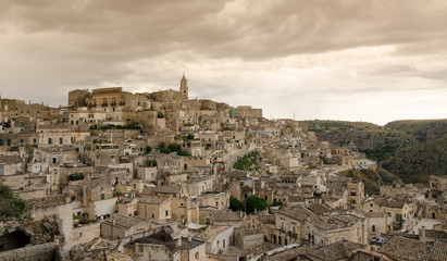 Fototapeta na wymiar Historic town of Matera, European capital of culture 2019