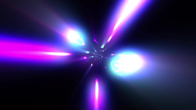 Slow Hyper Warp Neon Lights Rotating Tunnel Disco VJ Motion Background