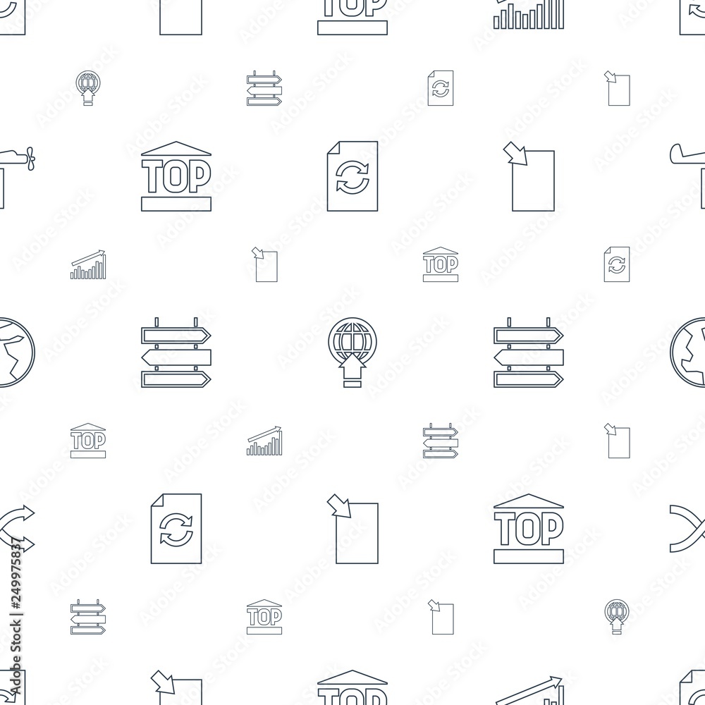 Poster arrow icons pattern seamless white background
