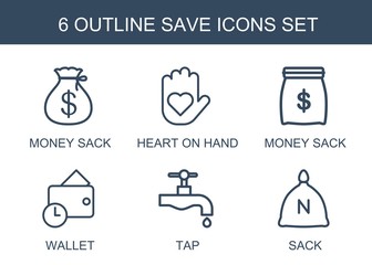 6 save icons