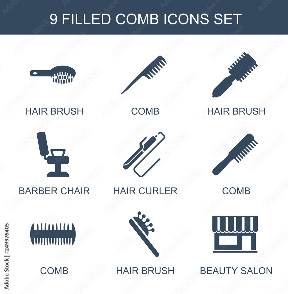 Sticker 9 comb icons