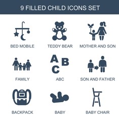 9 child icons
