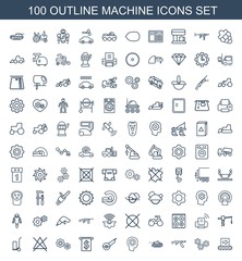 100 machine icons