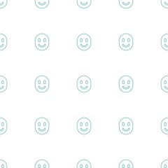 smiling emot icon pattern seamless white background