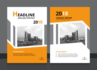 Cover design and annual report cover template A4 size for brochure design, magazine, poster, flyer etc. Vector illustration EPS-10 sample image with Gradient Mesh.