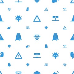 attention icons pattern seamless white background
