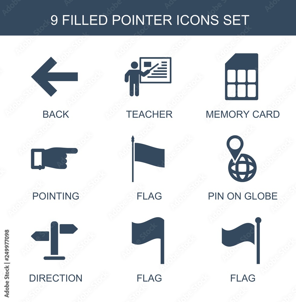 Poster pointer icons
