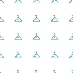 Fototapeta na wymiar pyramid flag icon pattern seamless white background