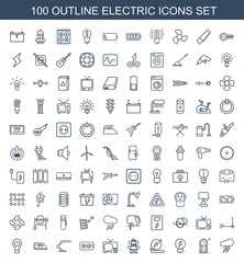 100 electric icons