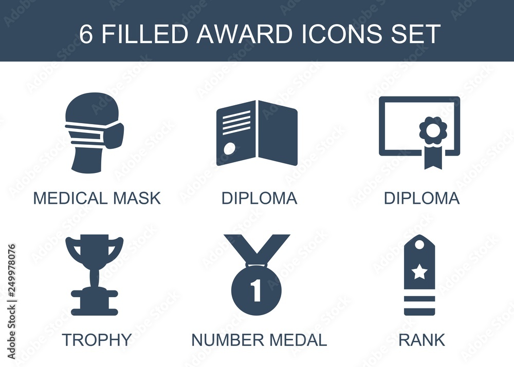 Sticker 6 award icons