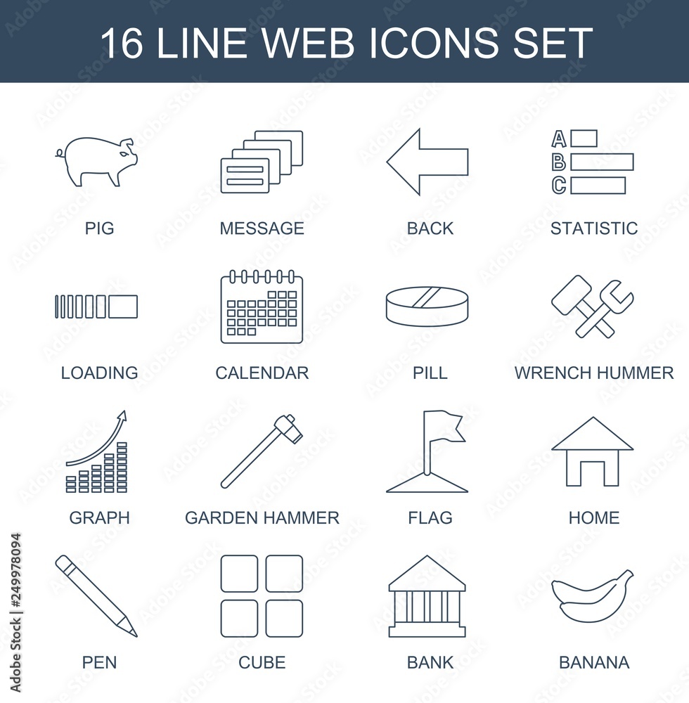 Poster web icons