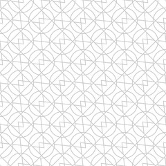 Geometric seamless pattern. Gray design on white background