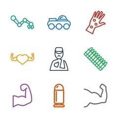9 arm icons