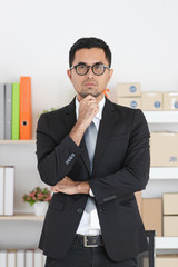 Fototapeta premium young business man at work