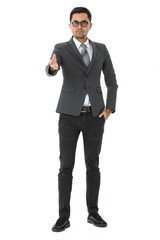 Young business man isolated