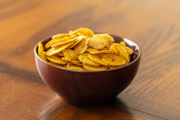 Nigerian Plantain Chips in Bowl ready to Eat