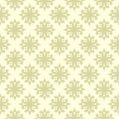 Floral seamless pattern. Olive green background