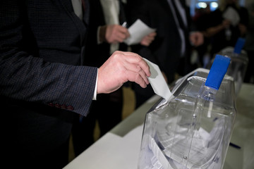 Voting box and election image