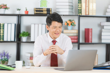 Asian business man at office