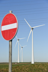 Fototapeta premium environnement éoliennes energie renouvelable
