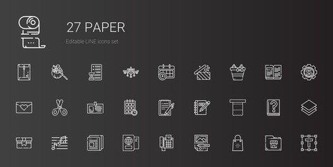 paper icons set